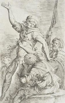 Figurine: Soldiers Conversing, between c1656 and c1657. Creator: Salvator Rosa