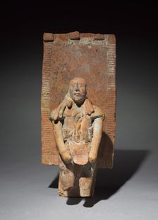 Figurine with Back Rack, 300-900. Creator: Unknown