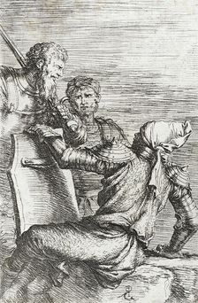 Figurine: Three Soldiers, between circa 1656 and circa 1657. Creator: Salvator Rosa