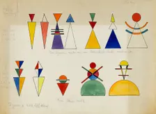 Figurines pour Tableau XVI. Kiev, 1928. Creator: Kandinsky, Wassily Vasilyevich (1866-1944)