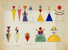 Figurines pour Tableau XVI. Kiev, 1928. Creator: Kandinsky, Wassily Vasilyevich (1866-1944)