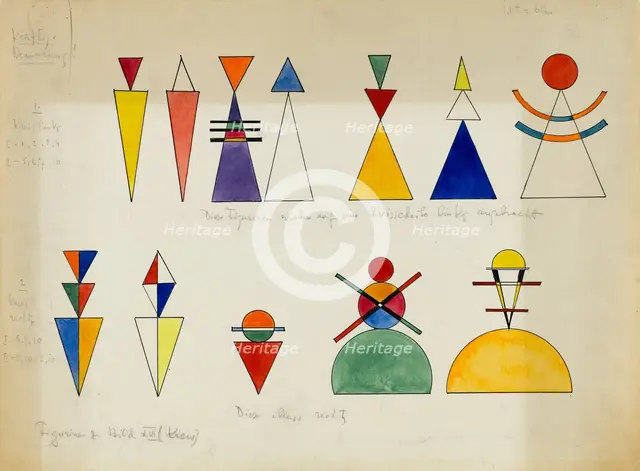 Figurines pour Tableau XVI. Kiev, 1928. Creator: Kandinsky, Wassily Vasilyevich (1866-1944).