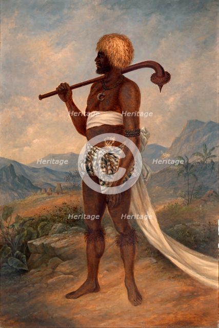 Fijian Man, ca. 1893. Creator: Antonio Zeno Shindler.