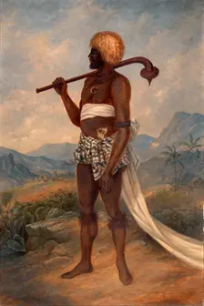 Fijian Man, ca. 1893. Creator: Antonio Zeno Shindler