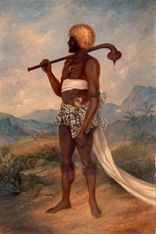 Fijian Man, ca. 1893. Creator: Antonio Zeno Shindler
