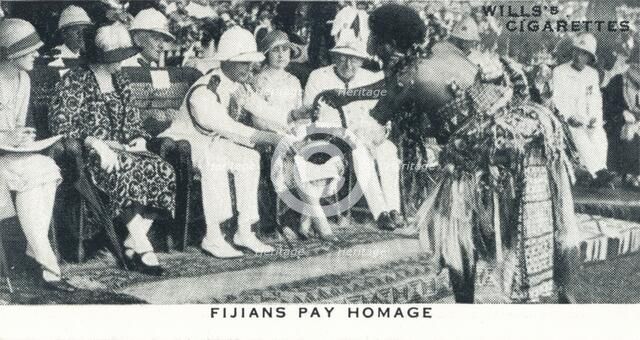 'Fijians Pay Homage', 1927 (1937). Creator: Unknown.