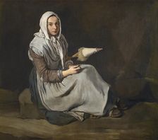 Filatrice (Spinner), ca 1730. Creator: Ceruti, Giacomo Antonio (1698-1767)