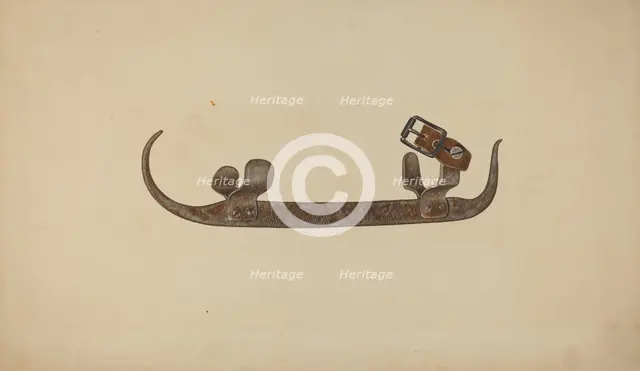 File Skates, c. 1940. Creator: Sydney Roberts.