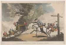 Filial Affection, or a Trip to Gretna Green, December 15, 1785., December 15, 1785. Creator: Thomas Rowlandson