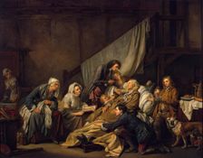 Filial Piety (The Paralytic), 1763. Creator: Jean-Baptiste Greuze