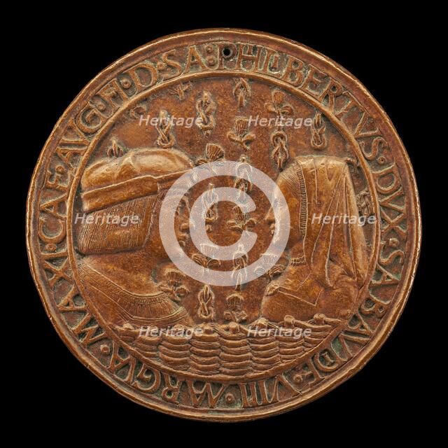 Filiberto II le Beau (the Fair), 1480-1504, 8th Duke of Savoy 1497, and Margaret...[obverse], 1502. Creator: Jean Marende.