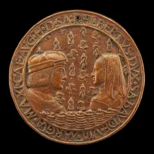 Filiberto II le Beau (the Fair), 1480-1504, 8th Duke of Savoy 1497, and Margaret...[obverse], 1502. Creator: Jean Marende