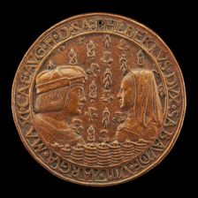 Filiberto II le Beau (the Fair), 1480-1504, 8th Duke of Savoy 1497, and Margaret...[obverse], 1502. Creator: Jean Marende