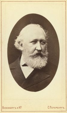 Filipp Vasilevich Ovsiannikov, head-and-shoulders portrait, facing..., between 1880 and 1886. Creator: Unknown