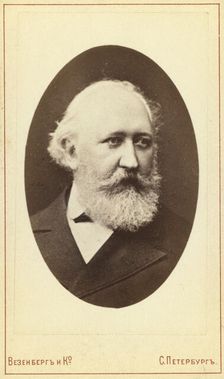 Filipp Vasilevich Ovsiannikov, head-and-shoulders portrait, facing..., between 1880 and 1886. Creator: Unknown