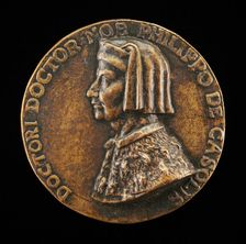 Filippo Cassoli, died 1391, Jurist, Diplomat, and Teacher [obverse], 16th century. Creator: Unknown