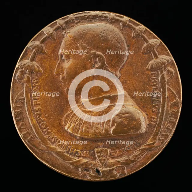 Filippo de' Medici, Archbishop of Pisa, 1462-1474 [obverse]. Creator: Bertoldo di Giovanni.