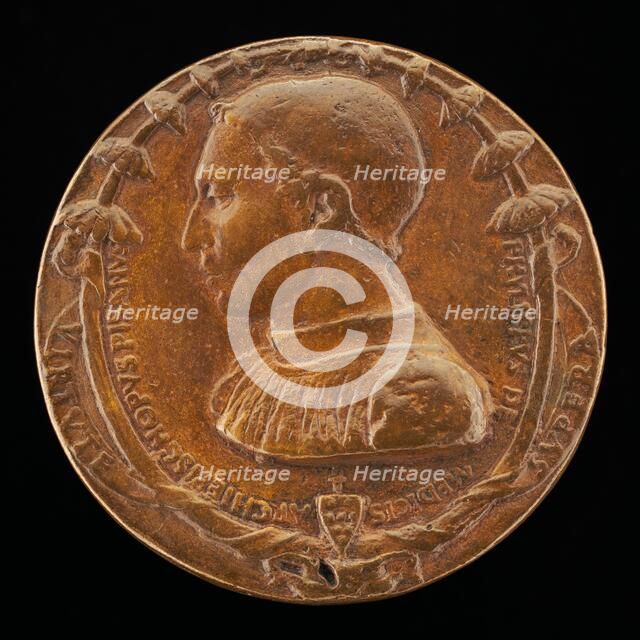 Filippo de' Medici, Archbishop of Pisa, 1462-1474 [obverse]. Creator: Bertoldo di Giovanni.