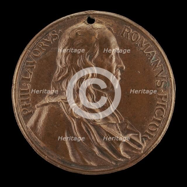 Filippo Lauri, 1623-1694, Italian Painter [obverse], c. 1670. Creator: Charles-Jean-François Chéron.