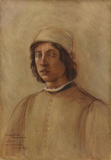 Filippo Lippi's Self-Portrait, copy, 1903. Creator: Vaino Hamalainen