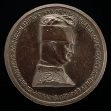 Filippo Maria Visconti, 1392-1447, Duke of Milan 1412 [obverse], c. 1441. Creator: Pisanello