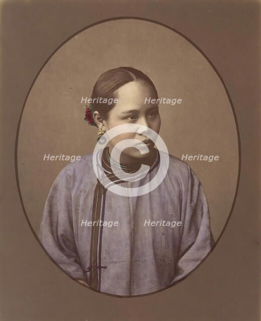 Fille de Shanghai, 1870s. Creator: Baron Raimund von Stillfried.