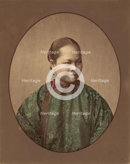 Fille de Shanghai, 1870s. Creator: Baron Raimund von Stillfried.