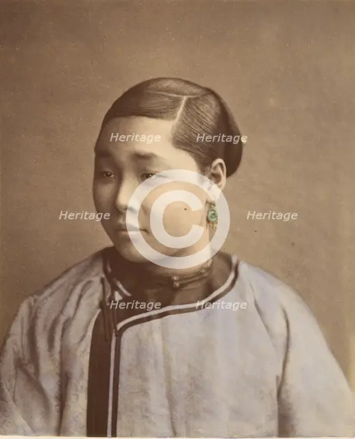 Fille de Shanghai, 1870s. Creator: Baron Raimund von Stillfried.