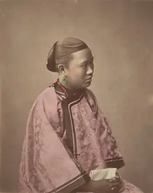 Fille de Shanghai, 1870s. Creator: Baron Raimund von Stillfried
