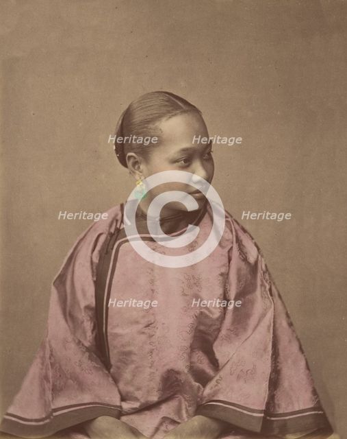 Fille de Shanghai, 1870s. Creator: Baron Raimund von Stillfried.