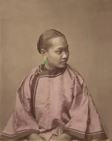 Fille de Shanghai, 1870s. Creator: Baron Raimund von Stillfried