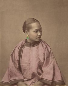 Fille de Shanghai, 1870s. Creator: Baron Raimund von Stillfried