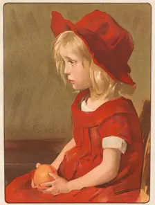 Fillette à lOrange, 1899. Creator: Louise Breslau (Swiss, 1856-1927); Imprimerie Champenois