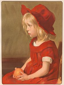 Fillette à lOrange, 1899. Creator: Louise Breslau (Swiss, 1856-1927); Imprimerie Champenois
