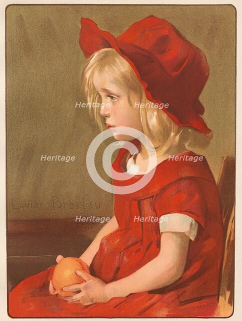 Fillette à lOrange, 1899. Creator: Louise Breslau (Swiss, 1856-1927); Imprimerie Champenois.