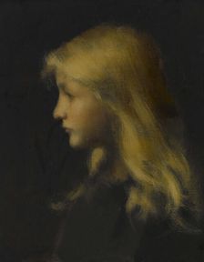 Fillette blonde, between 1900 and 1902. Creator: Jean Jacques Henner