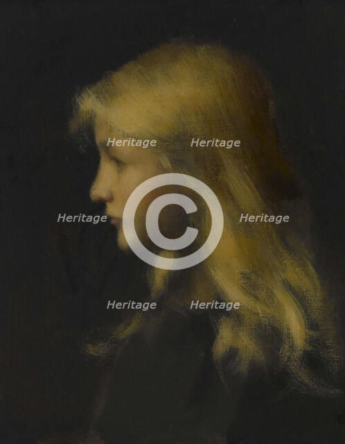 Fillette blonde, between 1900 and 1902. Creator: Jean Jacques Henner.