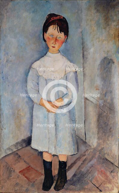 Fillette en bleu, 1918. Creator: Modigliani, Amedeo (1884-1920).
