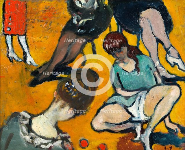 Fillette jouant au bois, 1919. Creator: Louis Valtat.