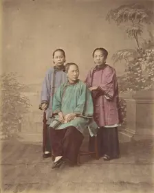 Filles de Shanghai, 1870s. Creator: Baron Raimund von Stillfried