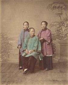 Filles de Shanghai, 1870s. Creator: Baron Raimund von Stillfried