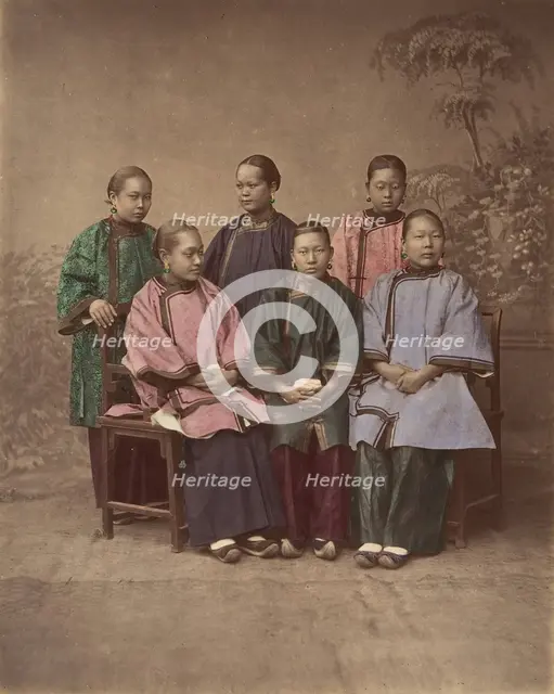 Filles de Shanghai, 1870s. Creator: Unknown.