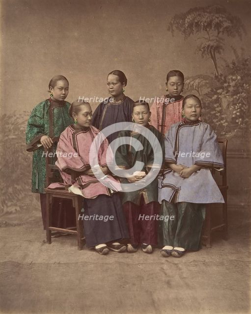 Filles de Shanghai, 1870s. Creator: Unknown.