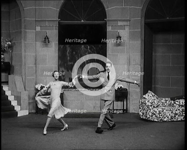 Film Actor Walter John 'Jack' Buchanan Dancing with Miss June (June Knight) in a Production..., 1920 Creator: British Pathe Ltd.