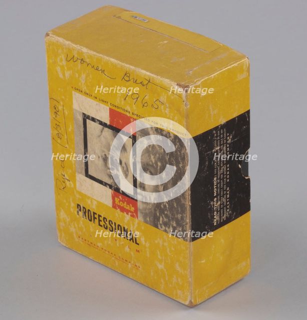 Film box from the studio of H.C. Anderson, ca. 1965. Creator: Kodak.
