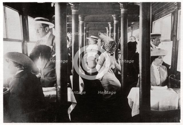 Film company on board Zeppelin LZ13 'Hansa', c1912-1914 (1933). Artist: Unknown