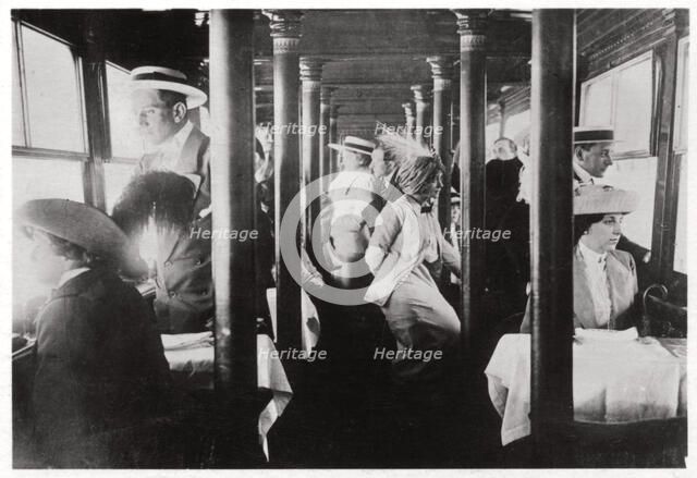 Film company on board Zeppelin LZ13 'Hansa', c1912-1914 (1933). Artist: Unknown