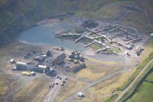 Film set for the Beowulf television series, County Durham, 2015. Creator: Dave MacLeod