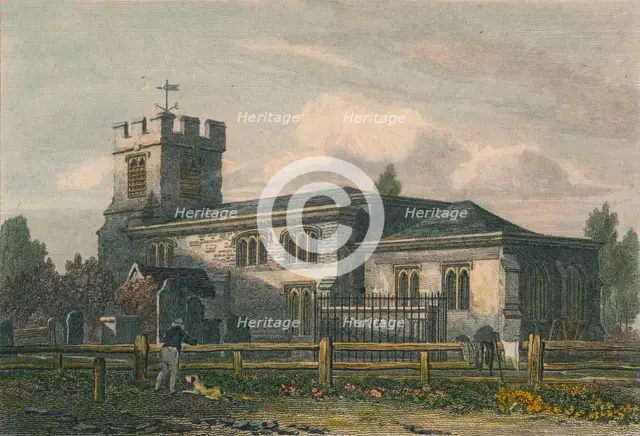 'Finchley Church, Middlesex', 1815. Artist: Letitia Byrne.