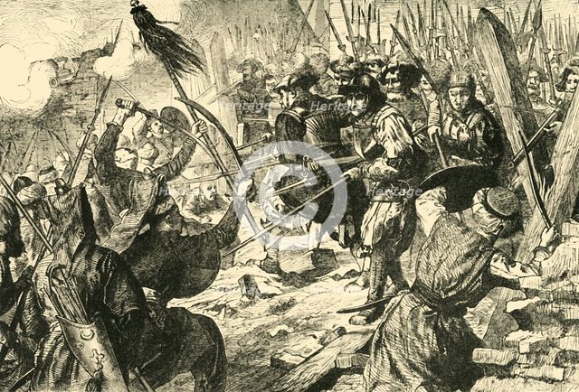 'Final Assault of the Turks in their First Siege of Vienna (1529)', 1890.   Creator: Unknown.